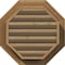 Ekena Millwork Octagonal Gable Vent Functional, Western Red Cedar Gable Vent w/ Brick Mould Face Frame, 20"W x 20"H GVWOC20X2000RFUWR - alternate 4